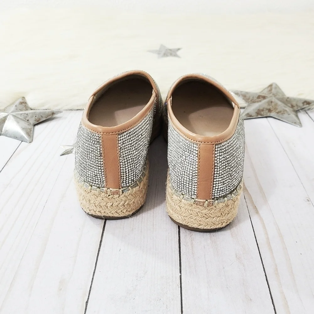 Gianni Bini Bruxie rhinestone loafer espadrille size 7.5